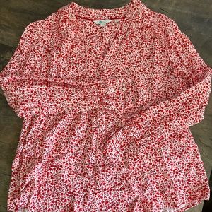 Boden floral button down blouse